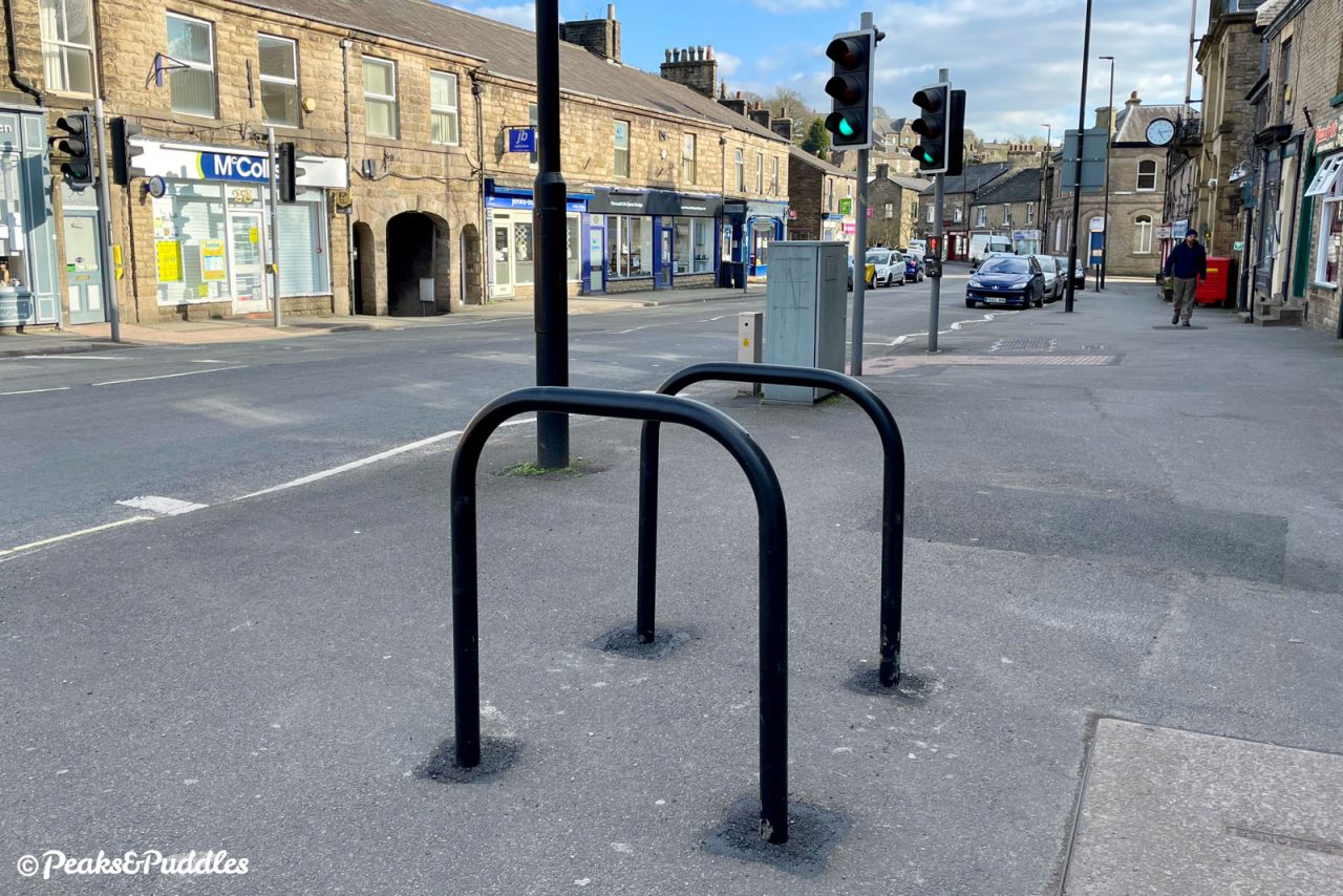 New cycle stands near Reservoir Road, Whaley Bridge.