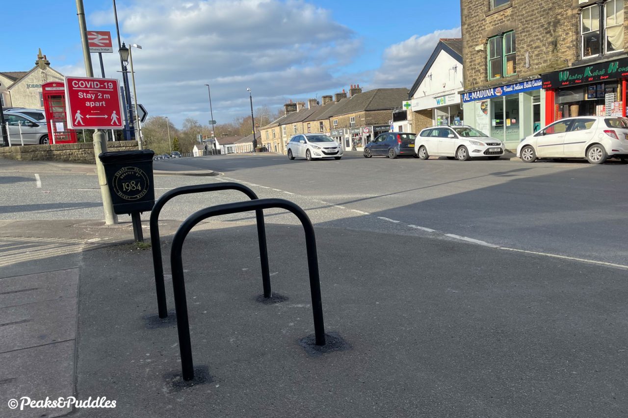 New cycle stands near Reservoir Road, Whaley Bridge.