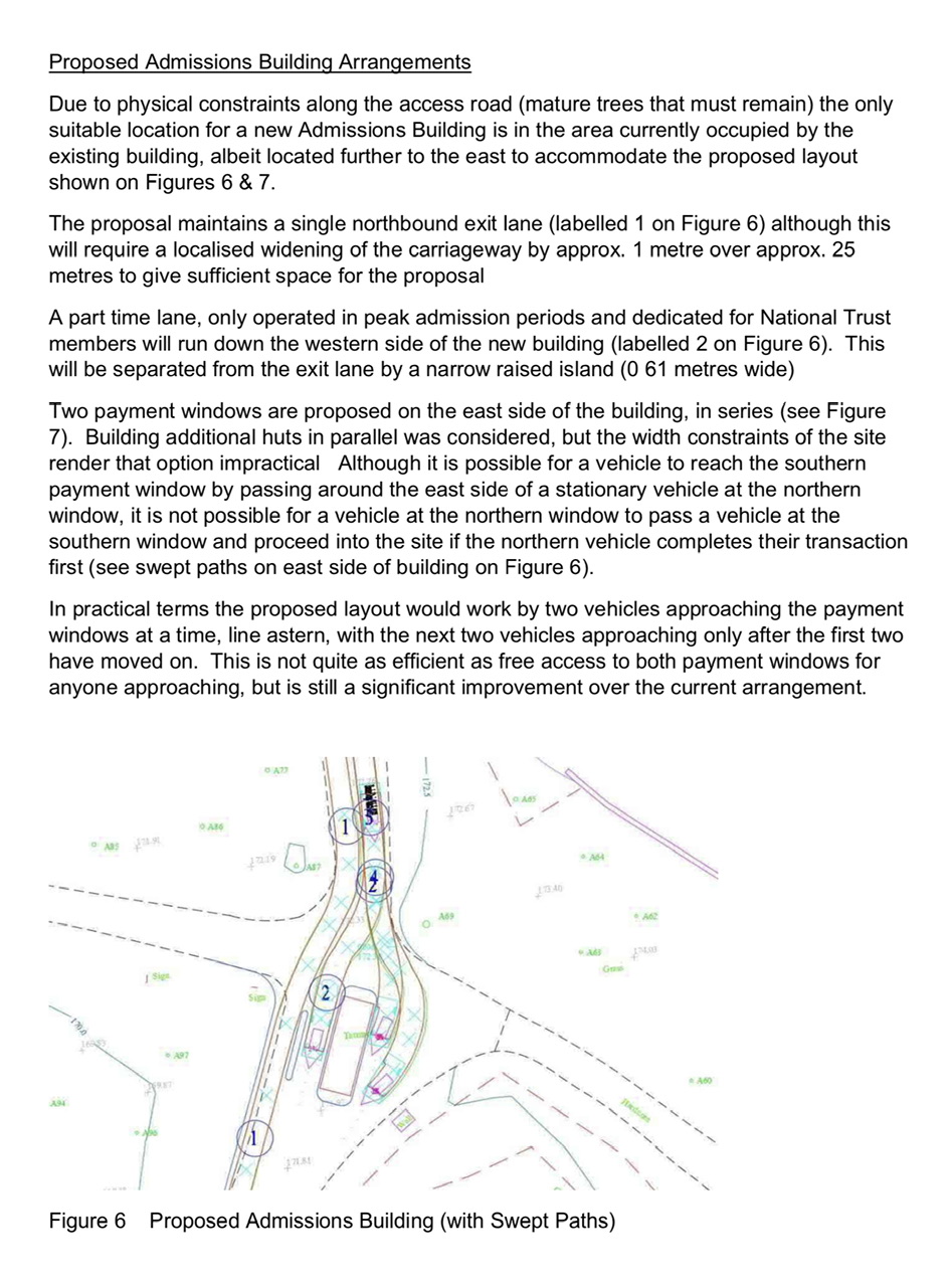 An excerpt from the freedom of information request showing proposed admissions building arrangements